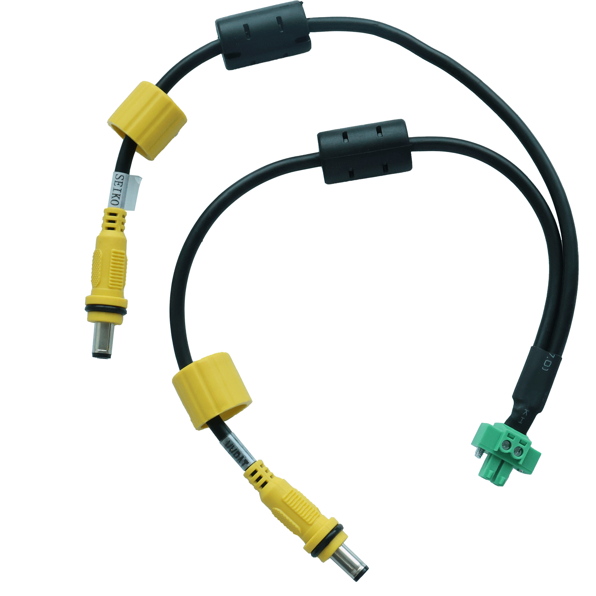 Wiring connector to 2PCS waterproof DC jack-Waterproof Cable