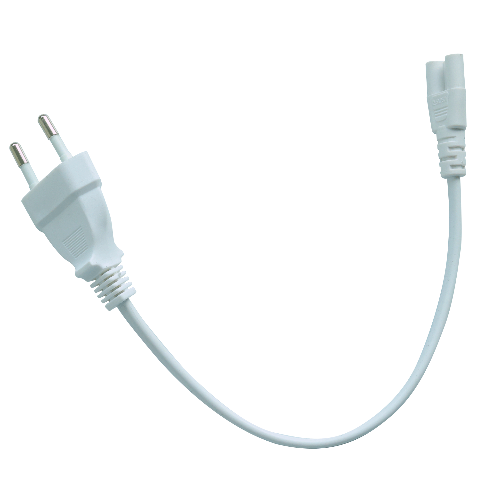 European standard power plug and T5 lamp tube plug extension cable-AC Cord Cable