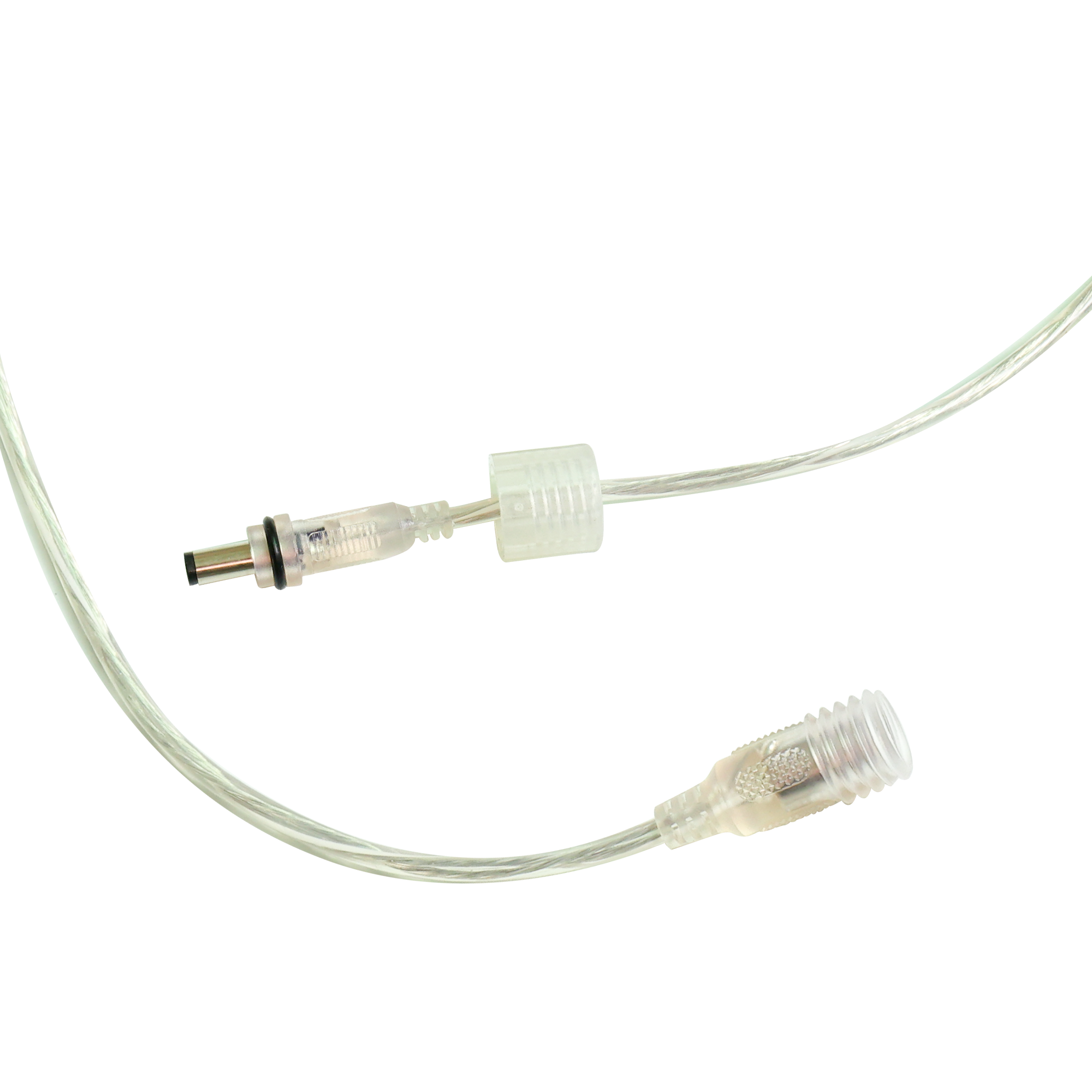 DC Jack IP68 transparent crystal cable-Waterproof Cable
