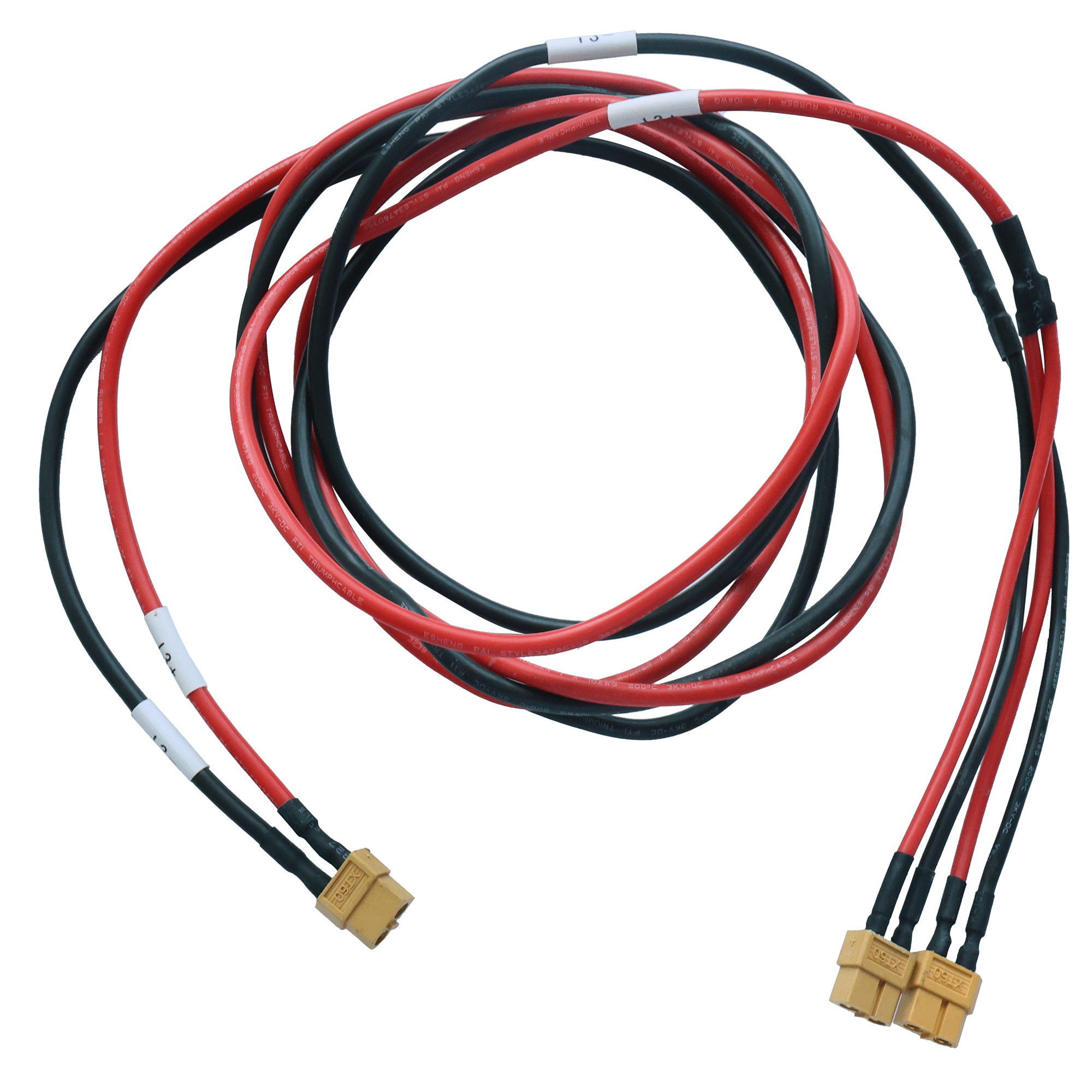 XT60 1 to 2 12awg Silicone-PV Energy Storage New energy cable