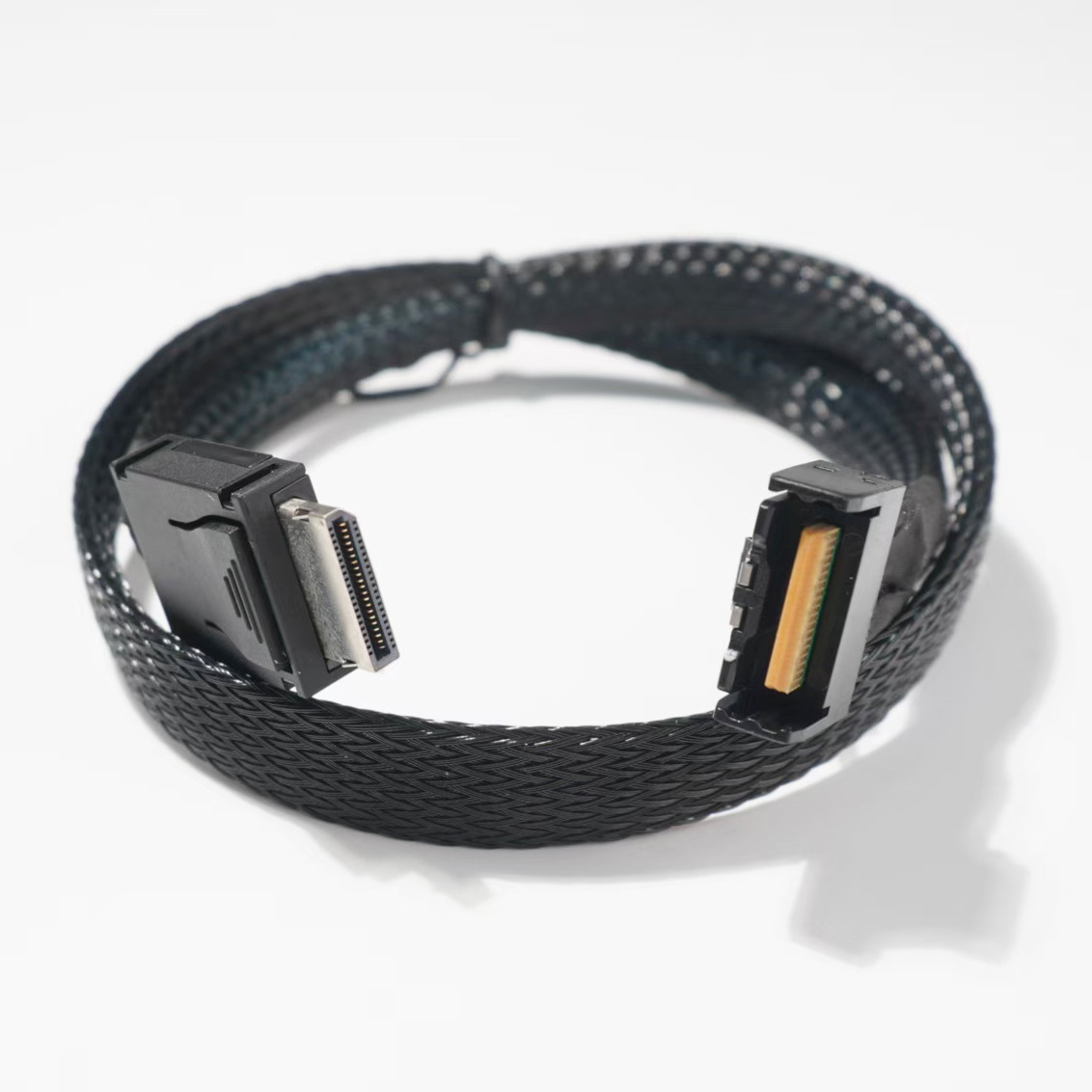 Gen5 PCIE MCIO Slimline SFF 8654 4i to Oculink SFF-8611 4i-Server Cable